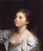 Jean-Baptiste Greuze A Girl France oil painting artist